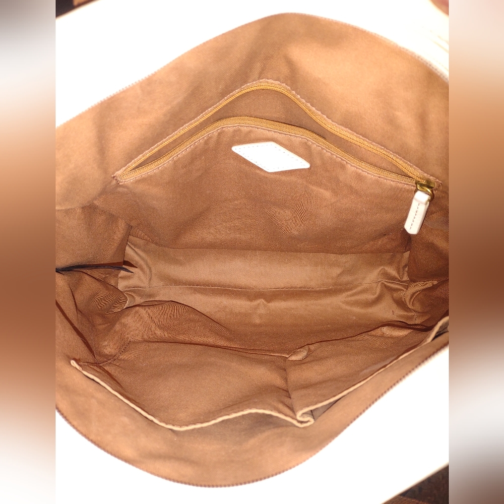 Fossil leather Madison coconut tote bag - Picture 6 of 9